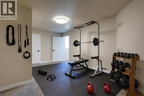 Bonus room virtually staged at 1084 Aurora Heights, West Kelowna Estates