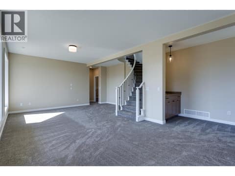 Rec room down at 1084 Aurora Heights, West Kelowna Estates