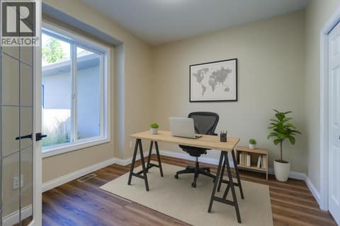 Virtually staged office at 1084 Aurora Heights, West Kelowna Estates