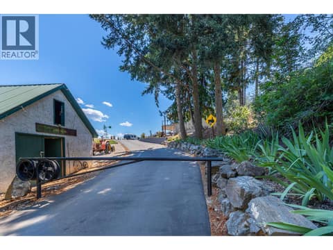Gated Driveway at 6902 Old Kamloops Road, Swan Lake West, Vernon