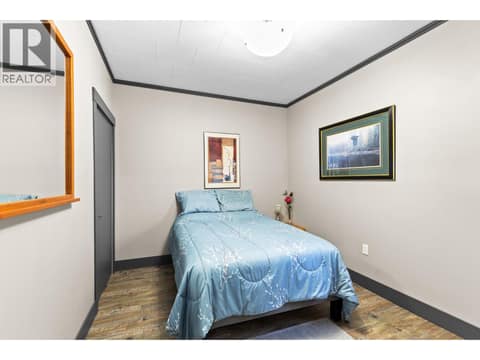 Lower level bedroom at 6902 Old Kamloops Road, Swan Lake West, Vernon