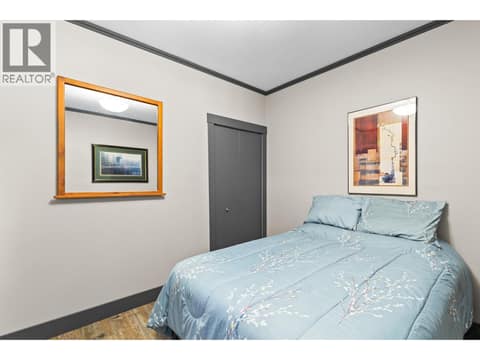 Lower level bedroom at 6902 Old Kamloops Road, Swan Lake West, Vernon