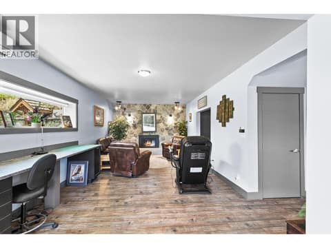 Lower level rec room space at 6902 Old Kamloops Road, Swan Lake West, Vernon