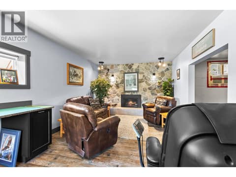 Lower level rec room space at 6902 Old Kamloops Road, Swan Lake West, Vernon