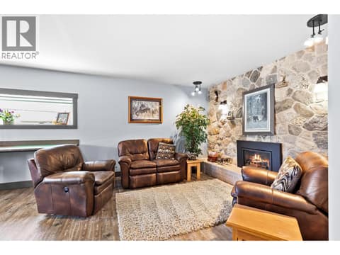 Lower level rec room space at 6902 Old Kamloops Road, Swan Lake West, Vernon