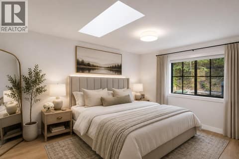 Virtually Staged Primary bedroom with Ensuite at 16515 Commonage Road, Lake Country North West