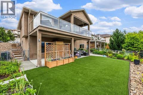 3069 Bridlehill Drive - easy-maintenance yard with syn-lawn at 3069 Bridlehill Drive, Smith Creek, West Kelowna