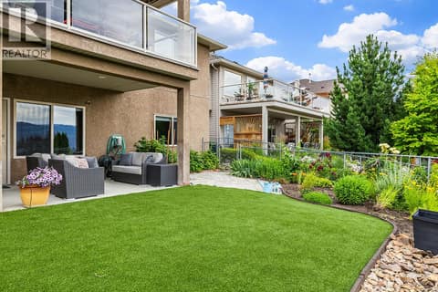 3069 Bridlehill Drive - easy-maintenance yard with syn-lawn at 3069 Bridlehill Drive, Smith Creek, West Kelowna