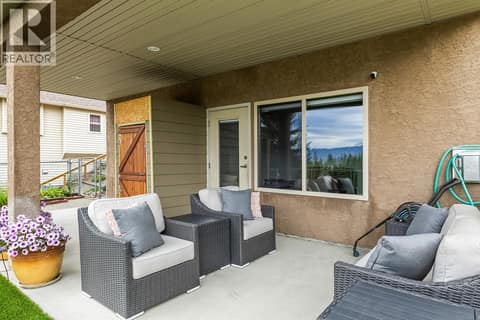 Lower level patio at 3069 Bridlehill Drive, Smith Creek, West Kelowna