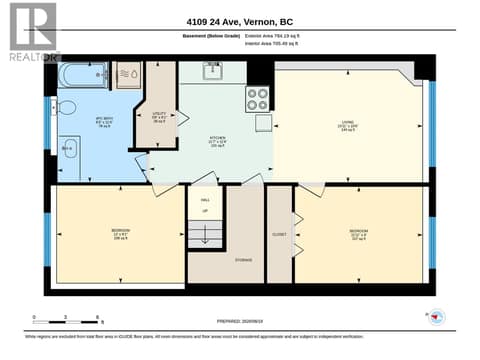 Basement Floor Plan at 4109 24 Avenue, South Vernon