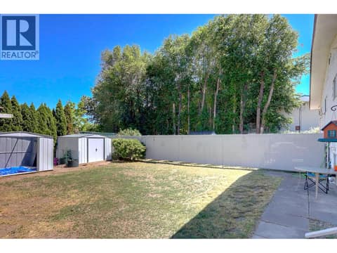 Fenced backyard with two sheds for storage. (new shed being built will be finished). at 4109 24 Avenue, South Vernon
