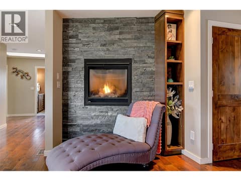 Gas fireplace at 371 Valley Road Unit# 1-3, North Glenmore, Kelowna