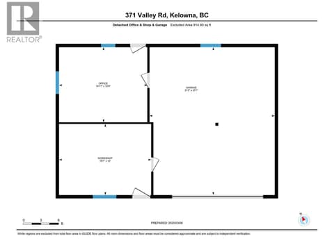 Lower home Detached garage at 371 Valley Road Unit# 1-3, North Glenmore, Kelowna
