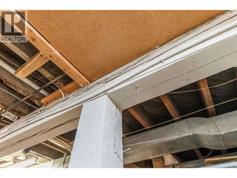 Lower level-fir beams at 3107 30 Avenue, City of Vernon