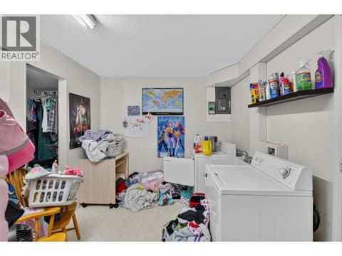 Basement Suite - Laundry at 3802 36 Street, Alexis Park, Vernon