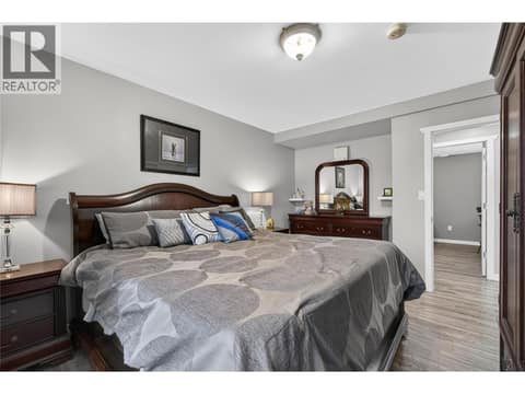Primary Downstairs bedroom at 7292 Mountridge Road, North BX, Vernon