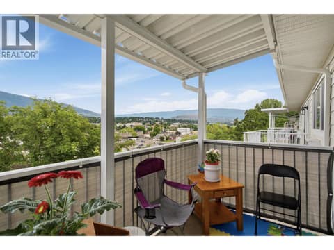 Balcony with a view at 4004 34 Street Unit# 207 Lot# 15, Alexis Park, Vernon