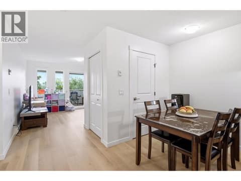 Dining area and storage at 4004 34 Street Unit# 207 Lot# 15, Alexis Park, Vernon