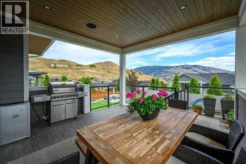 Back Covered Deck at 631 Mt Ida Crescent, Middleton Mountain Coldstream