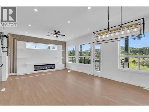 Living Room and Dining Room at 1152 Hume Avenue, Black Mountain, Kelowna
