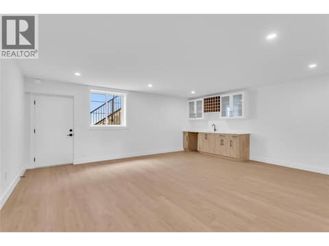 Media Room with Wet Bar at 1152 Hume Avenue, Black Mountain, Kelowna