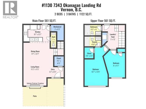 Floorplan at 7343 Okanagan Landing Road Unit# 1130, Okanagan Landing, Vernon