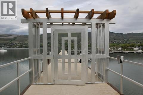 Gate to the private marina at 7343 Okanagan Landing Road Unit# 1130, Okanagan Landing, Vernon