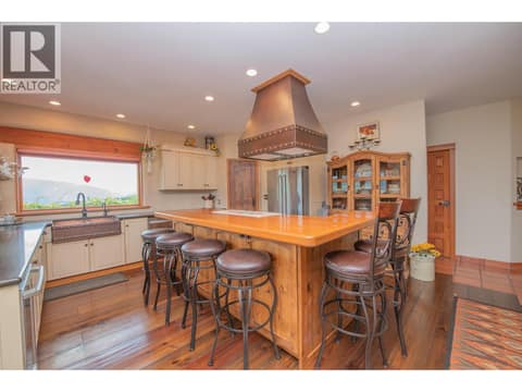 Beautiful custom kitchen at 1309 Eagle Ridge Road, Mabel Lake South, Lumby