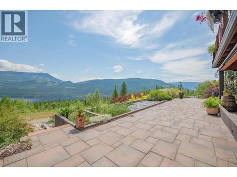 Fully landscaped at 1309 Eagle Ridge Road, Mabel Lake South, Lumby