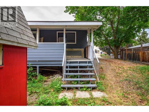 Back deck at 5008 Heritage Drive, Westmount, Vernon