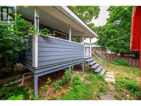 Back deck at 5008 Heritage Drive, Westmount, Vernon