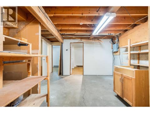 Huge storage in the basement at 5008 Heritage Drive, Westmount, Vernon