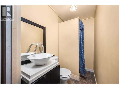 Simple 3 pc bath in basement at 5008 Heritage Drive, Westmount, Vernon