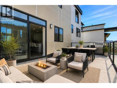 Deck Virtually Staged at 3754 Davidson Court Lot# Trails 65, Glenrosa, West Kelowna
