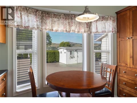 Kitchen / dining area at the front of your home at 8000 Highland Road Unit# 24, Swan Lake West, Vernon