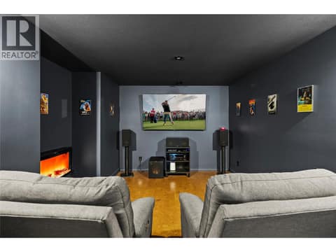 Media Room at 4100 Gallaghers Parkland Unit# 2, South East Kelowna