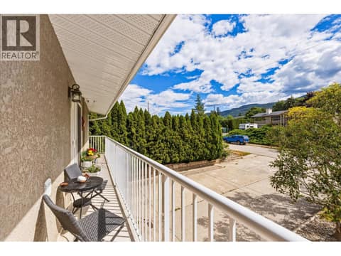 Private balcony from the Primary bedroom. at 14262 Harmen Road, Lake Country East / Oyama
