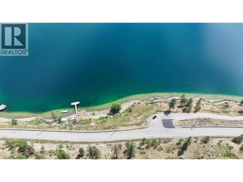 View of dock from above. Browse Road access. at 2181 Westside Road N, Westside Road, Kelowna