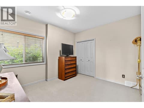 Downstairs bedroom at 4520 GALLAGHERS Lookout Unit# 2, South East Kelowna