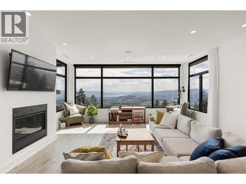 Main Home Upstairs Suite Living at 4425 Twin Creek Place, Ellison, Kelowna