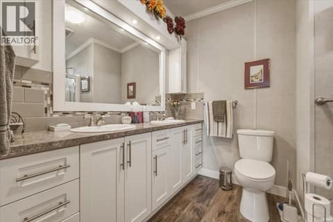 Double vanities in ensuite at 12560 Westside Road Unit# 51, Swan Lake West, Vernon