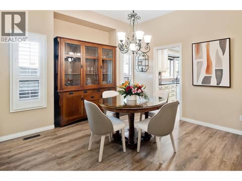 Dining room at 3907 Gallaghers Circle, South East Kelowna