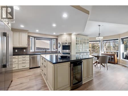 Kitchen island at 3907 Gallaghers Circle, South East Kelowna