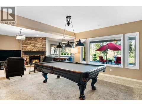 Lower level Brunswick Pool Table at 3907 Gallaghers Circle, South East Kelowna