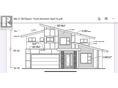 Proposed home for site at 3165 Hilltown Drive, McKinley Landing, Kelowna