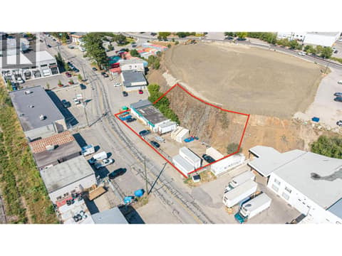 Aerial view of the two lots . at 4609 31 Street Lot# 3 & 4, City of Vernon