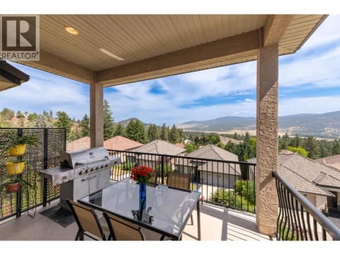 Covered large balcony-Natural Gas Hookup for BBQ at 1950 CAPISTRANO Drive Unit# 133, University District, Kelowna