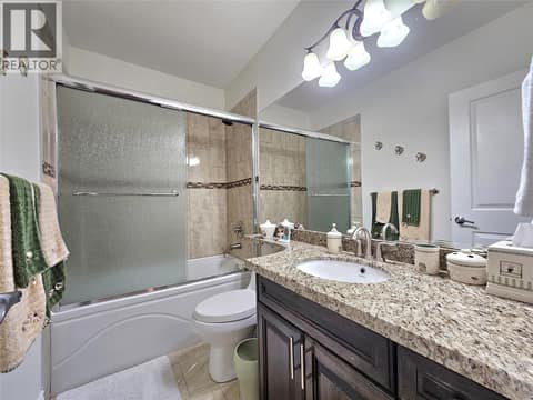Basement full bathroom at 1494 Montenegro Drive, Black Mountain, Kelowna
