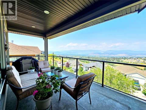 Main floor patio at 1494 Montenegro Drive, Black Mountain, Kelowna