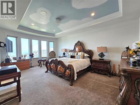Primary bedroom at 1494 Montenegro Drive, Black Mountain, Kelowna